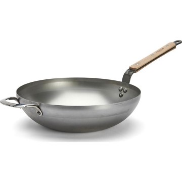 De Buyer 5717.32 - Τηγάνι Wok MINERAL B BOIS 32 εκ.