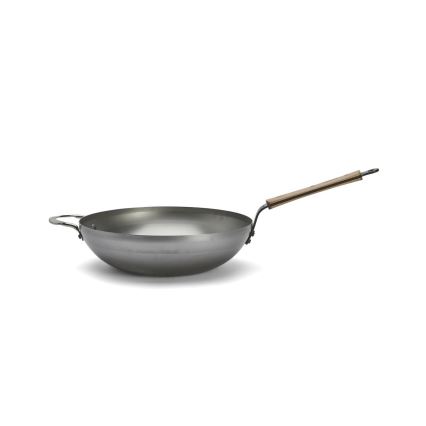 De Buyer 5717.32 - Τηγάνι Wok MINERAL B BOIS 32 εκ.