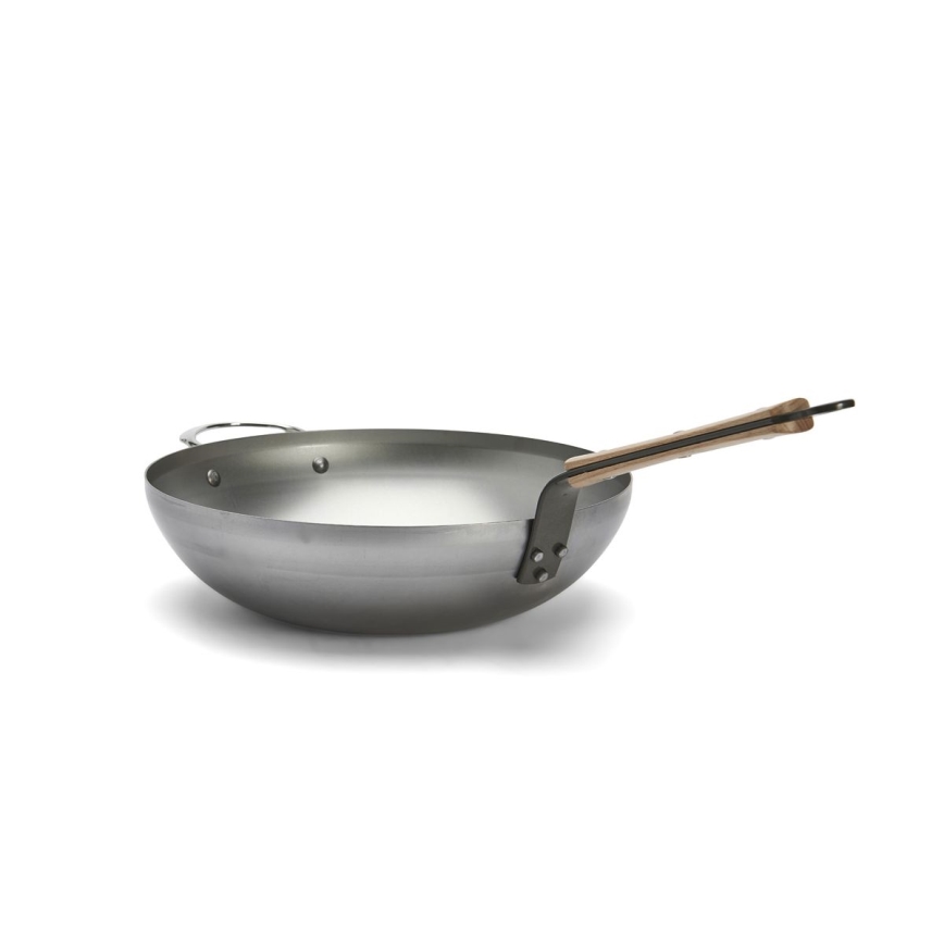 De Buyer 5717.32 - Τηγάνι Wok MINERAL B BOIS 32 εκ.