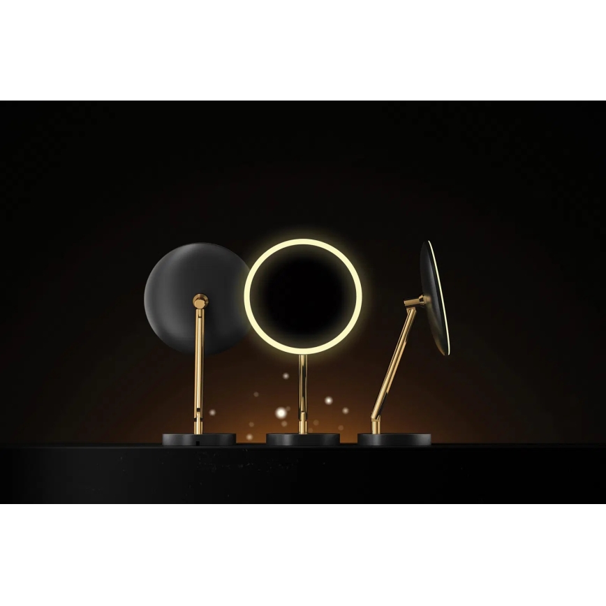 Deante ADI_Z812 - LED επαναφορτιζόμενος καλλυντικός καθρέφτης μπάνιου SILIA LED/5V 5000 mAh 2700-6500K IP44