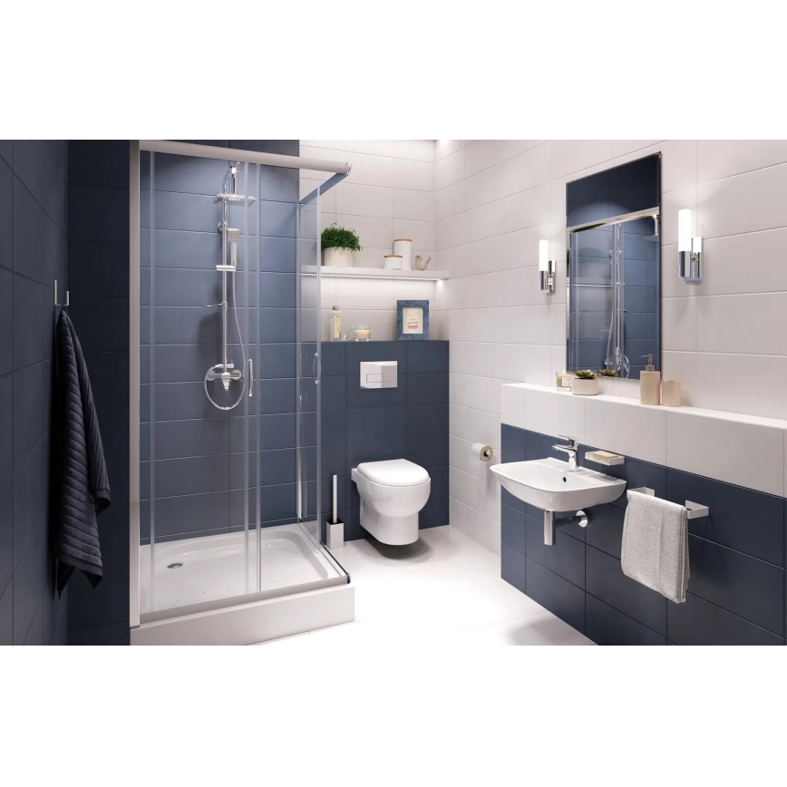 Deante ADM_A611 - Επιτοίχια κρεμάστρα για πετσέτες MOKKO 30 cm λευκή