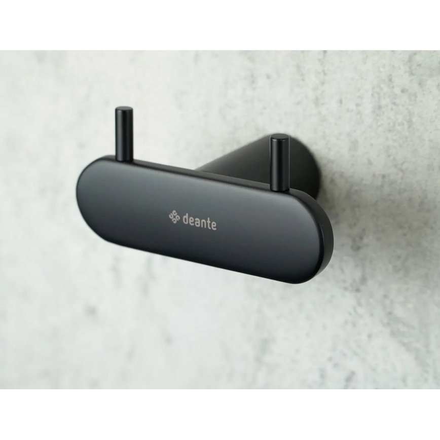 Deante ADR_N121 - Επιτοίχιος γάντζος ROUND μαύρος