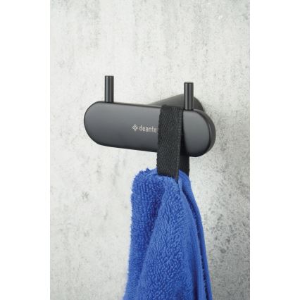 Deante ADR_N121 - Επιτοίχιος γάντζος ROUND μαύρος