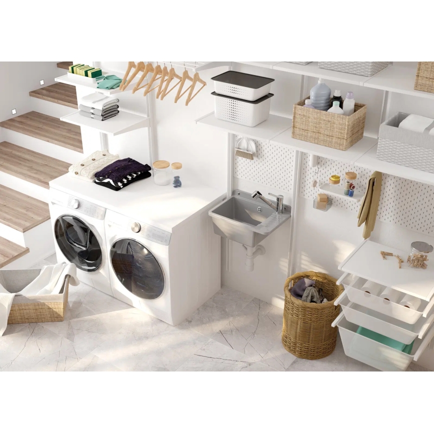 Deante BDN_071M - Μπαταρία κουζίνας με ντους NARCYZ γυαλιστερό χρώμιο