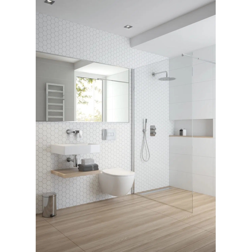 Deante BGA_054L - Μίκτης νιπτήρα για εντοιχισμένη εγκατάσταση ALPINIA, γυαλιστερό χρώμιο