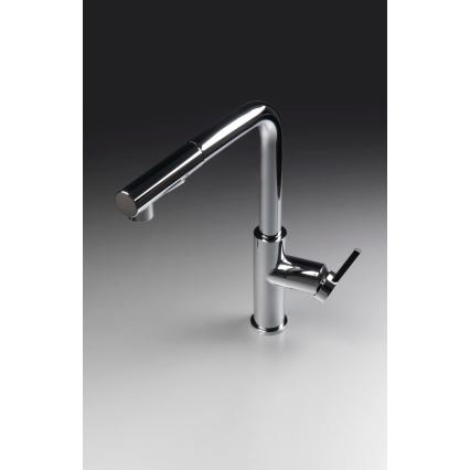 Deante BKM_073M - Μπαταρία νεροχύτη με αποσπώμενο ντους MOMI σε γυαλιστερό χρώμιο