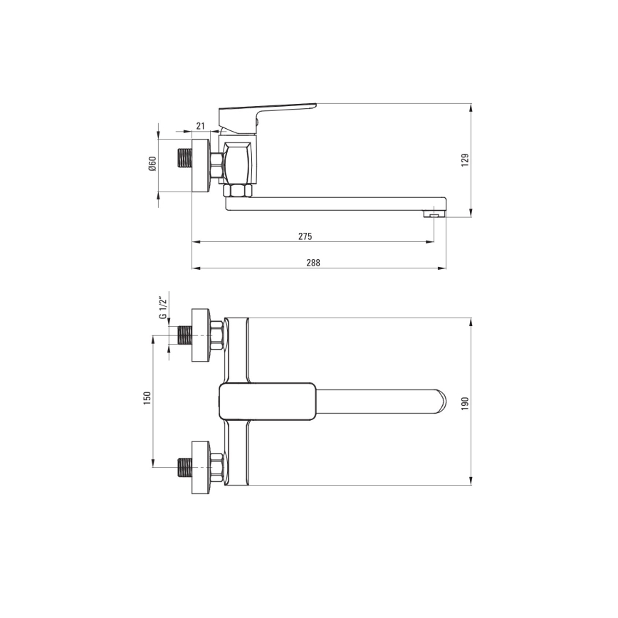 Deante BLO_080M - Μίκτης νεροχύτη MARO, γυαλιστερό χρώμιο