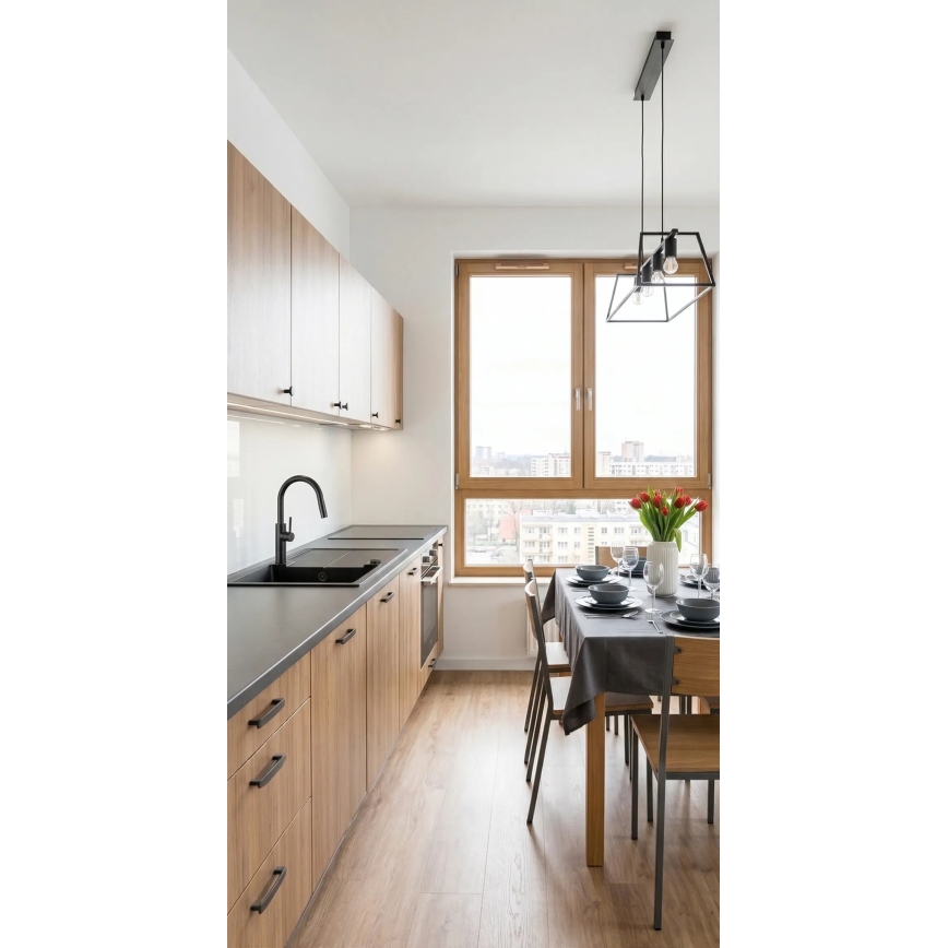 Deante BQJ_N62M - Μπαταρία νεροχύτη EVORA μαύρη