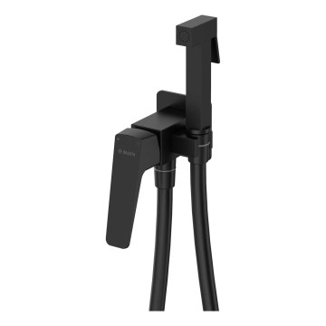 Deante BQL_N34M - Μπαταρία μπιντέ BLUR με ψεκαστήρα για εντοιχισμένη εγκατάσταση, μαύρη