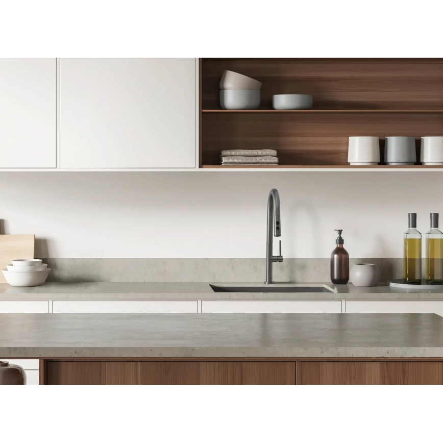 Deante BQO_D72M - Μπαταρία κουζίνας με ντους OLFATO τιτάνιο