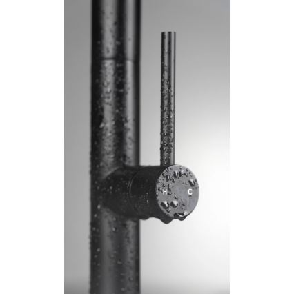 Deante BQO_N72M - Μπαταρία κουζίνας με ντους OLFATO μαύρο