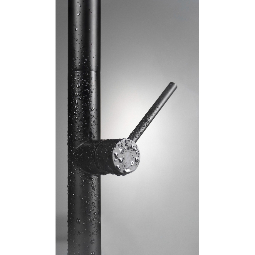 Deante BQO_N72M - Μπαταρία κουζίνας με ντους OLFATO μαύρο