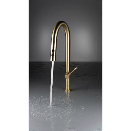 Deante BQO_R72M - Μπαταρία κουζίνας με ντους OLFATO brushed χρυσό