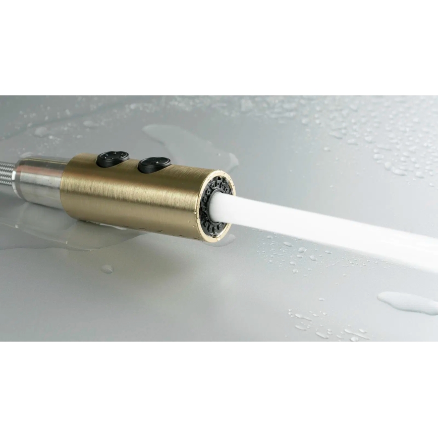 Deante BQO_R72M - Μπαταρία κουζίνας με ντους OLFATO brushed χρυσό
