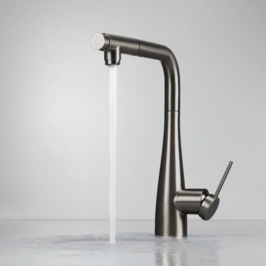 Deante BRE_D75M - Μπαταρία κουζίνας με ντους ERIDAN τιτάνιο