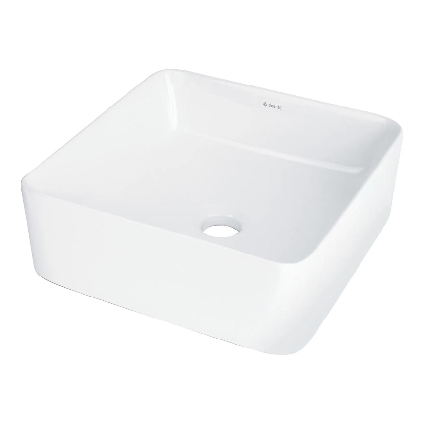 Deante CDJ_6U3S - Επιτραπέζιος νιπτήρας JASMIN 34,5x34,5 cm κεραμικός/λευκός