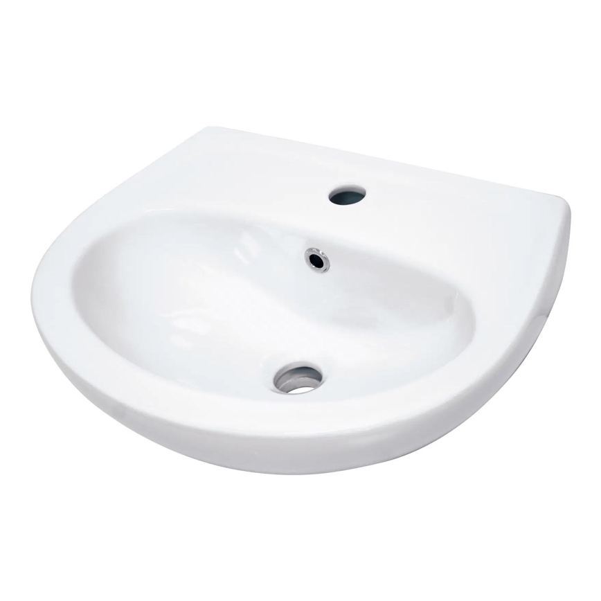 Deante CDJ_6U4W - Κρεμαστός νιπτήρας με οπή JASMIN 45,7x36,4 cm κεραμικός/λευκός