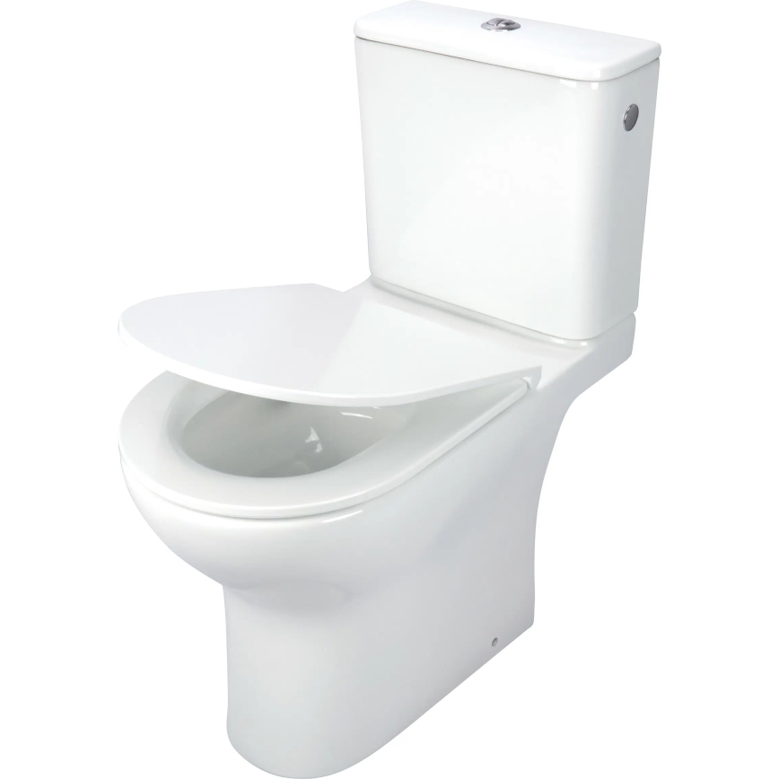 Deante CDJD6RPS - Επιδαπέδιο WC με κάθισμα JASMIN, κεραμικό/λευκό