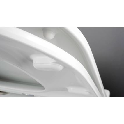 Deante CGRD6ZPW - Λεκάνη κρεμαστή με κάλυμμα ROUND κεραμική/λευκό