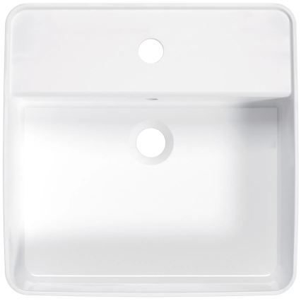 Deante CGS_6U4B - Νιπτήρας μπάνιου SQUARE 42x42 cm κεραμικός/λευκό