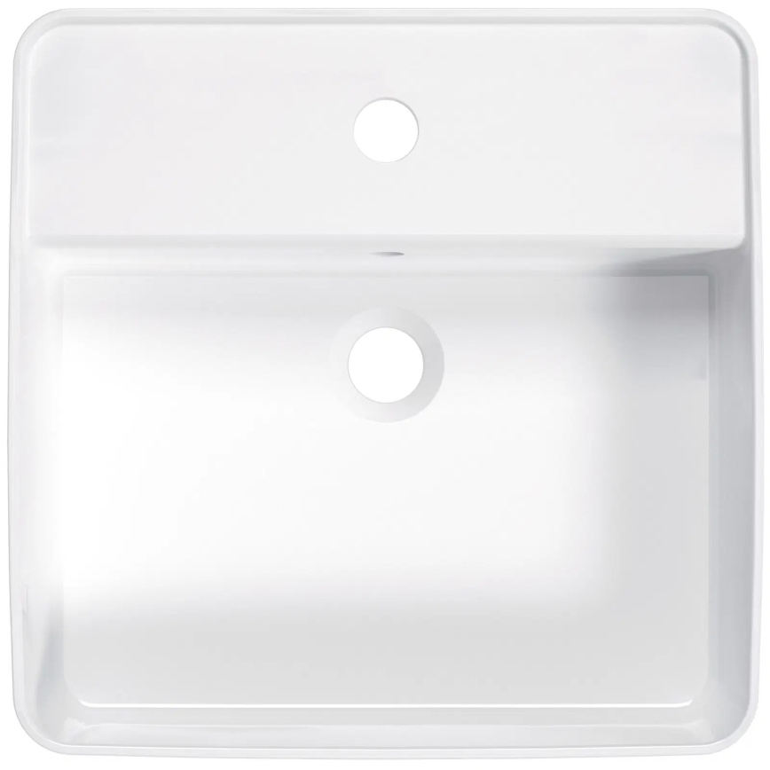 Deante CGS_6U4B - Νιπτήρας μπάνιου SQUARE 42x42 cm κεραμικός/λευκό