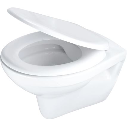 Deante CMOD6SPW - Επιτοίχια λεκάνη WC με κάθισμα SoftClose BORO, κεραμικό/λευκό