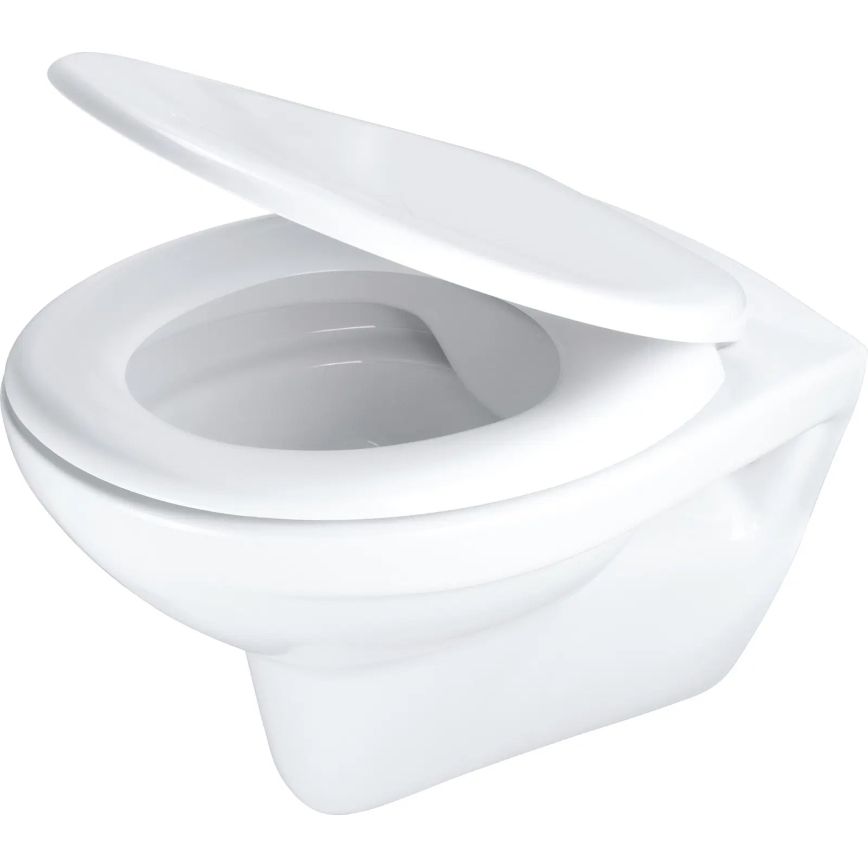 Deante CMOD6SPW - Επιτοίχια λεκάνη WC με κάθισμα SoftClose BORO, κεραμικό/λευκό
