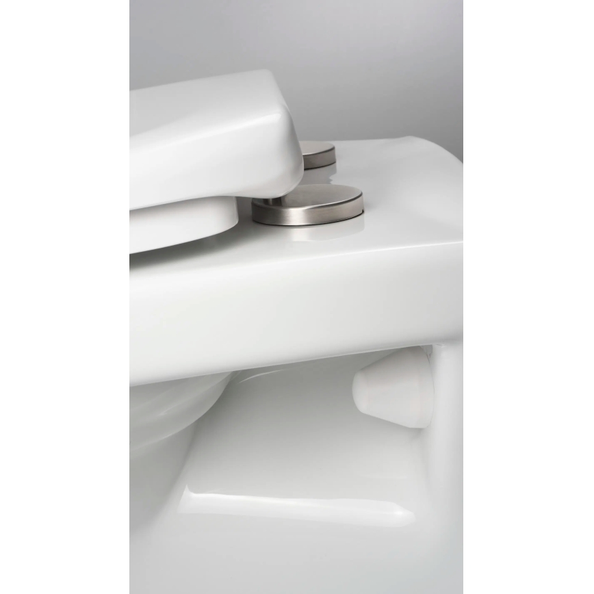 Deante CMOD6SPW - Επιτοίχια λεκάνη WC με κάθισμα SoftClose BORO, κεραμικό/λευκό