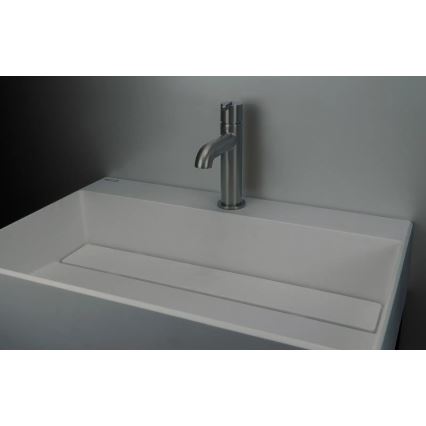 Deante CQR_SU6M - Νιπτήρας μπάνιου CORREO 40x60cm γρανίτης/γκρι μεταλλικό