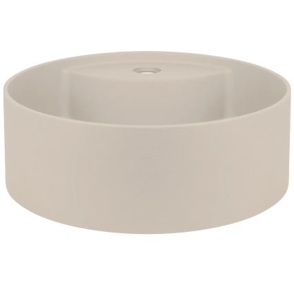 Deante CQS_5U4B - Νιπτήρας μπάνιου με ένα tap hole SILIA διάμετρος 36 cm γρανίτης/μπεζ