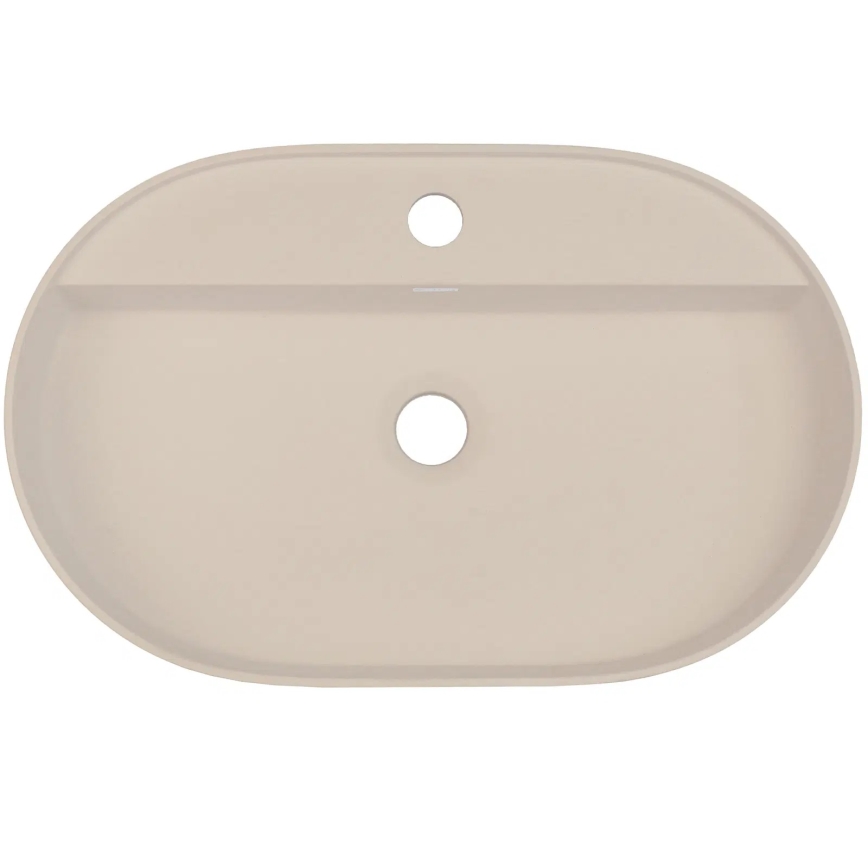 Deante CQS_5U6B - Νιπτήρας μπάνιου με ένα tap hole SILIA 35x55 cm γρανίτης/μπεζ