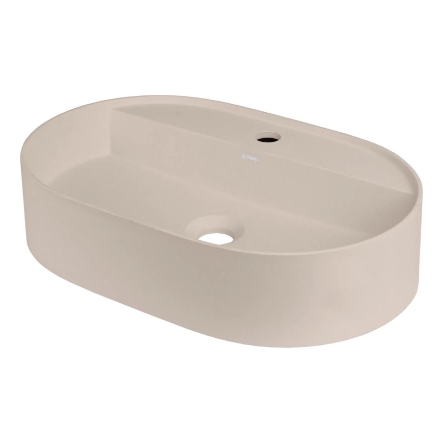Deante CQS_5U6B - Νιπτήρας μπάνιου με ένα tap hole SILIA 35x55 cm γρανίτης/μπεζ