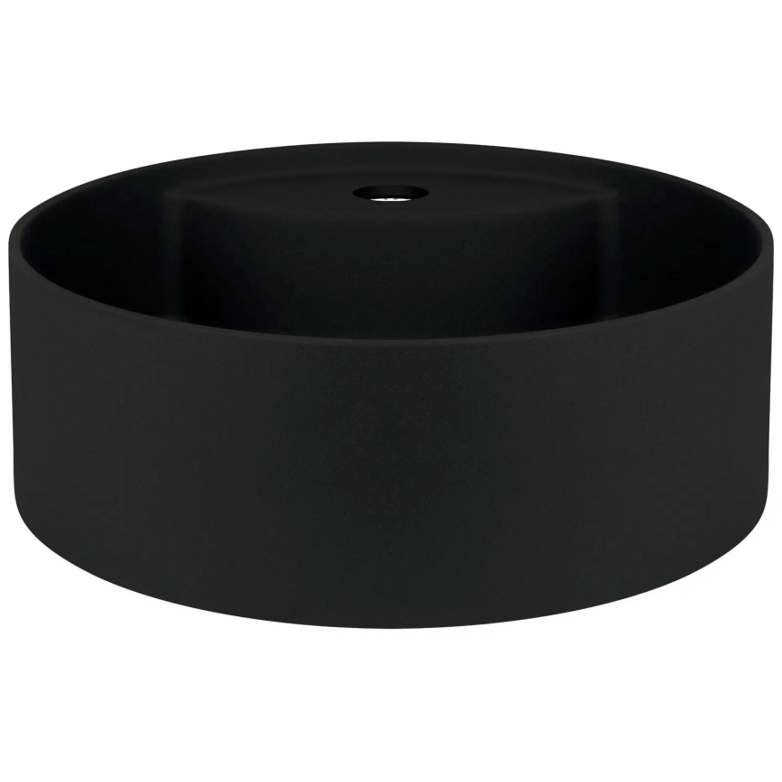 Deante CQS_NU4B - Επιτραπέζιος νιπτήρας SILIA με οπή για μπαταρία, Ø 36 εκ., γρανίτης/μαύρο