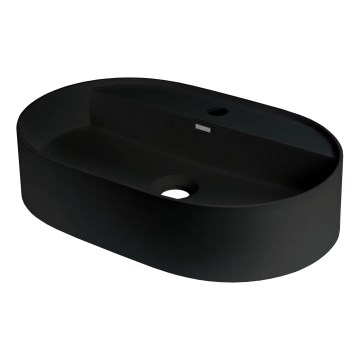 Deante CQS_NU6B - Επιτραπέζιος νιπτήρας SILIA 35x55 εκ. με οπή για μπαταρία, γρανίτης/μαύρο