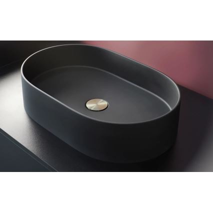 Deante CQS_NU6S - Επιτραπέζιος νιπτήρας SILIA 35x55 cm γρανίτης/μαύρο