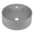 Deante CQS_SU4B - Επιτραπέζιος νιπτήρας SILIA με οπή για μπαταρία, διάμ. 36 εκ., γρανιτένιος/μεταλλικό γκρι