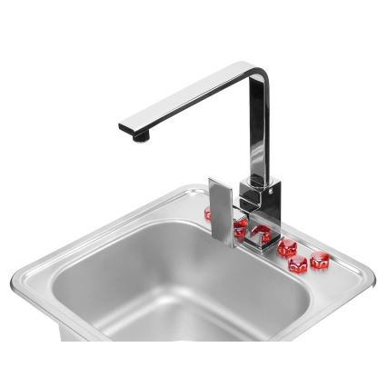 Deante ZEU_010A - Νεροχύτης κουζίνας TECHNO 40x50 cm σατινέ