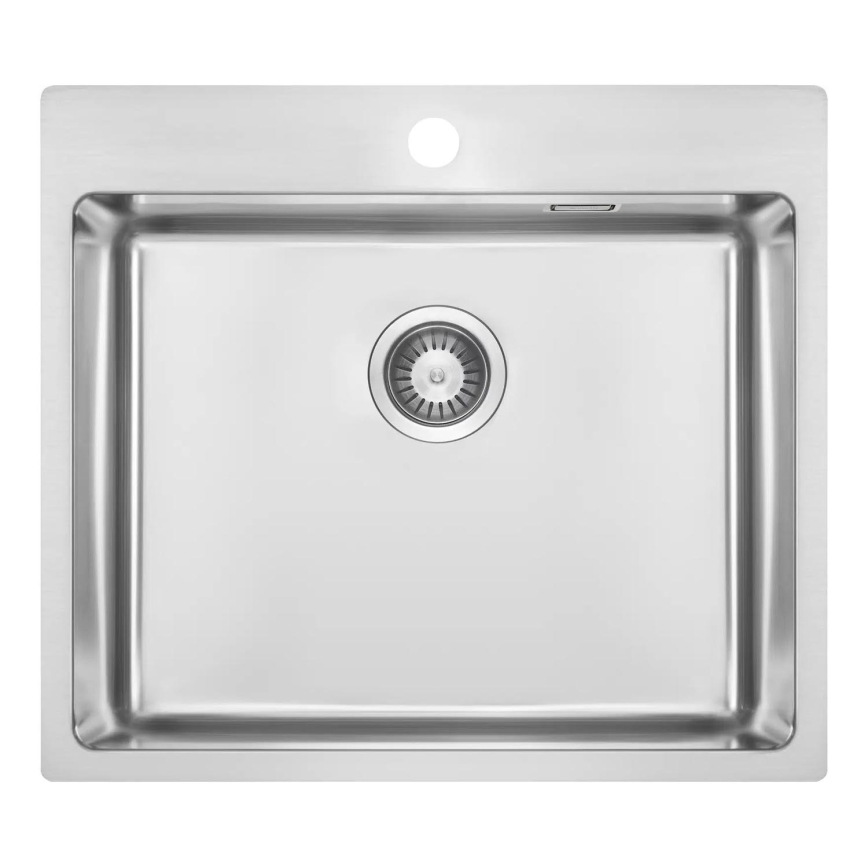 Deante ZPO_010B - Νεροχύτης κουζίνας OLFATO 50,5x55 cm brushed ατσάλι