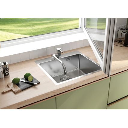Deante ZPO_010B - Νεροχύτης κουζίνας OLFATO 50,5x55 cm brushed ατσάλι