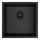 Deante ZQA_N10A - Νεροχύτης κουζίνας CORDA 44x44 cm γρανίτης/μαύρο
