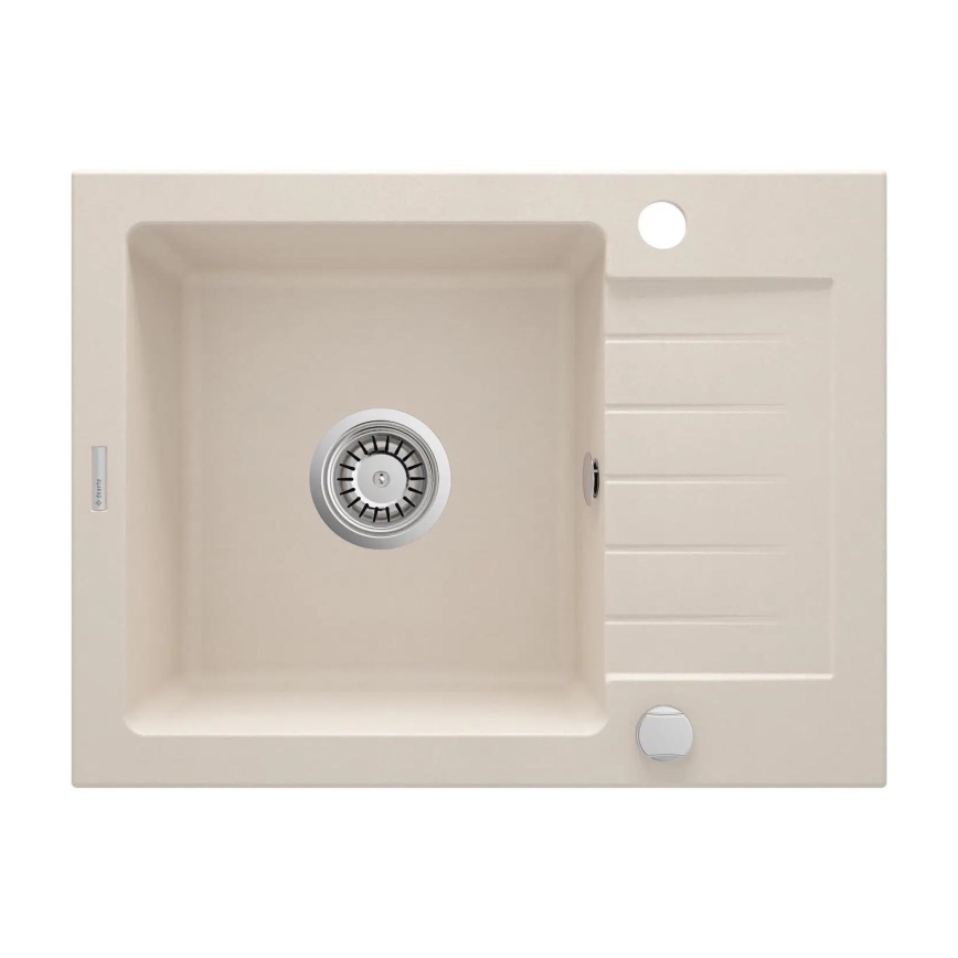 Deante ZQZ_511A - Νεροχύτης κουζίνας ZORBA 58x44 cm γρανίτης/μπεζ