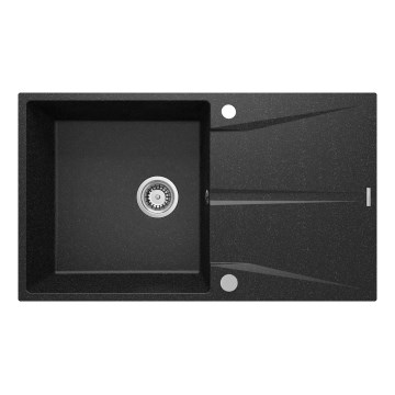 Deante ZRC_211A - Νεροχύτης κουζίνας CORIO 50x86 cm γρανίτης/γραφίτης