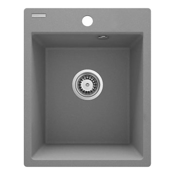 Deante ZRC_S103 - Νεροχύτης κουζίνας CORIO 50x40 cm γρανίτης/γκρι μεταλλικό