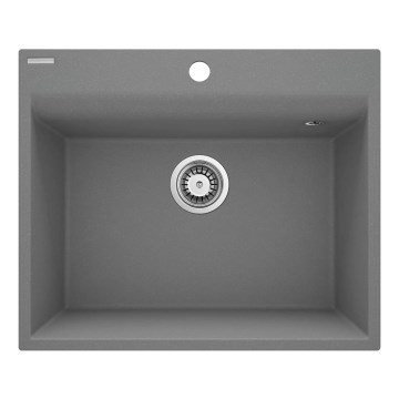 Deante ZRC_S10A - Νεροχύτης κουζίνας CORIO 50x60 cm γρανίτης/γκρι μεταλλικό