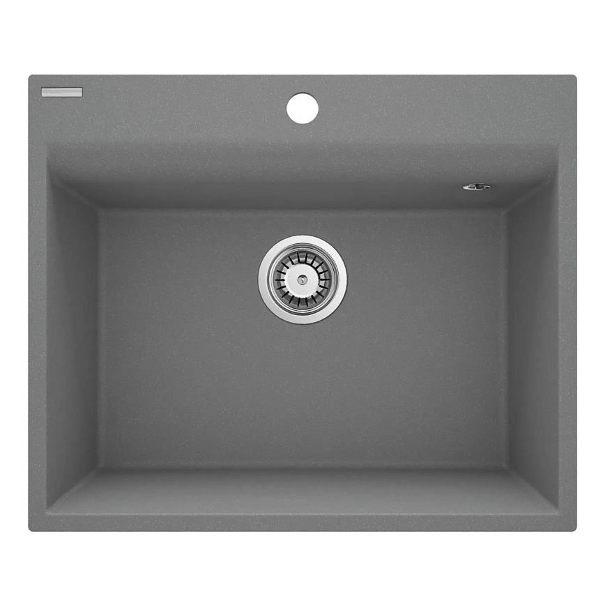 Deante ZRC_S10A - Νεροχύτης κουζίνας CORIO 50x60 cm γρανίτης/γκρι μεταλλικό