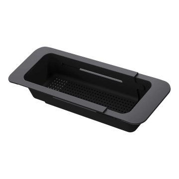 Deante ZZB_N00L - Συρόμενο καλάθι για νεροχύτη 57,4x13,4 cm μαύρο