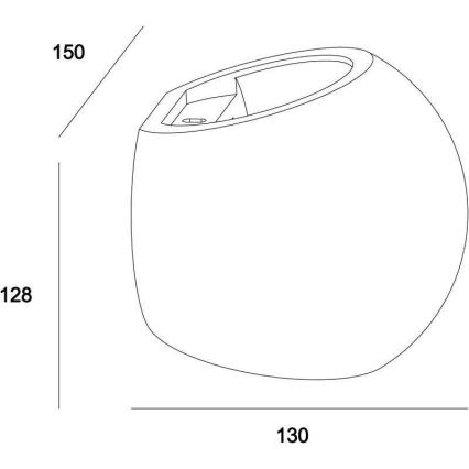 Deko-Light 341177 - Φωτιστικό τοίχου OSANO 1xG9/25W/230V τσιμέντο