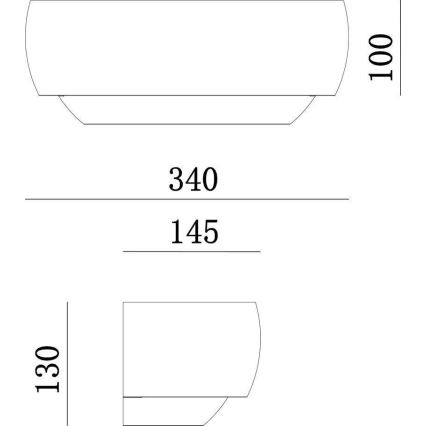 Deko-Light 341206 - Φωτιστικό τοίχου TWYNNDA 1xE14/40W/230V λευκό