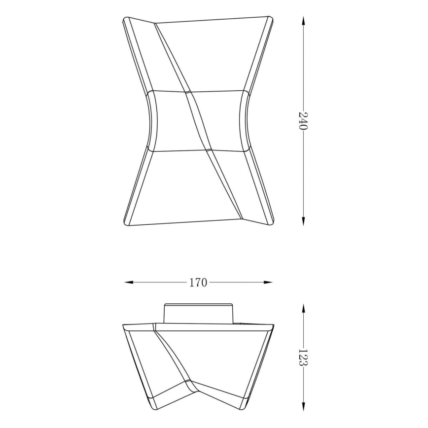 Deko-Light 341222 - Επιτοίχιο φωτιστικό dimming LED FLY LED/4W/230V 3000K λευκό
