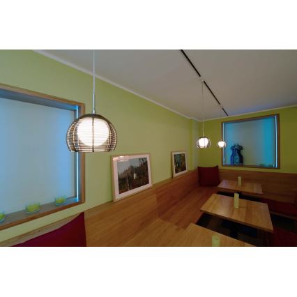 Deko-Light 342029 -  Κρεμαστό φωτιστικό οροφήςFILO 1xG9/40W/230V διάμετρος 16 cm ασημί